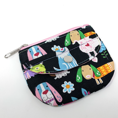 Puppies Mini Zippered Wallet Pouch
