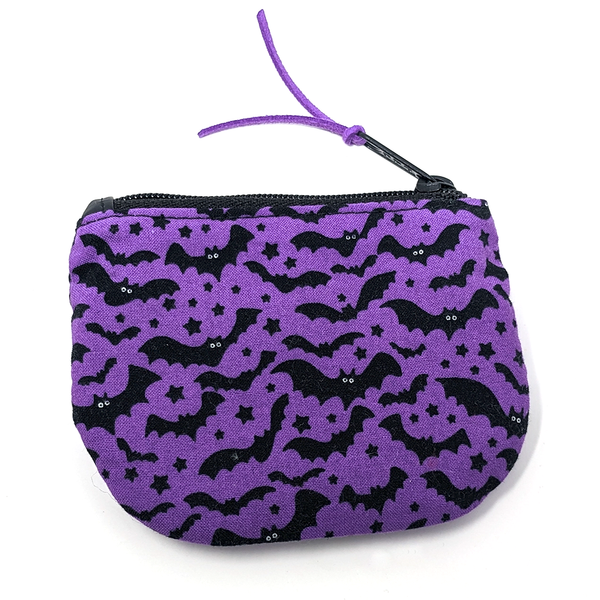 Halloween Bats Mini Zippered Wallet Pouch