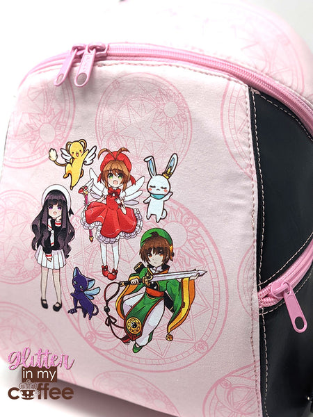 CCS Pastel Pink and Black Loly Backpack